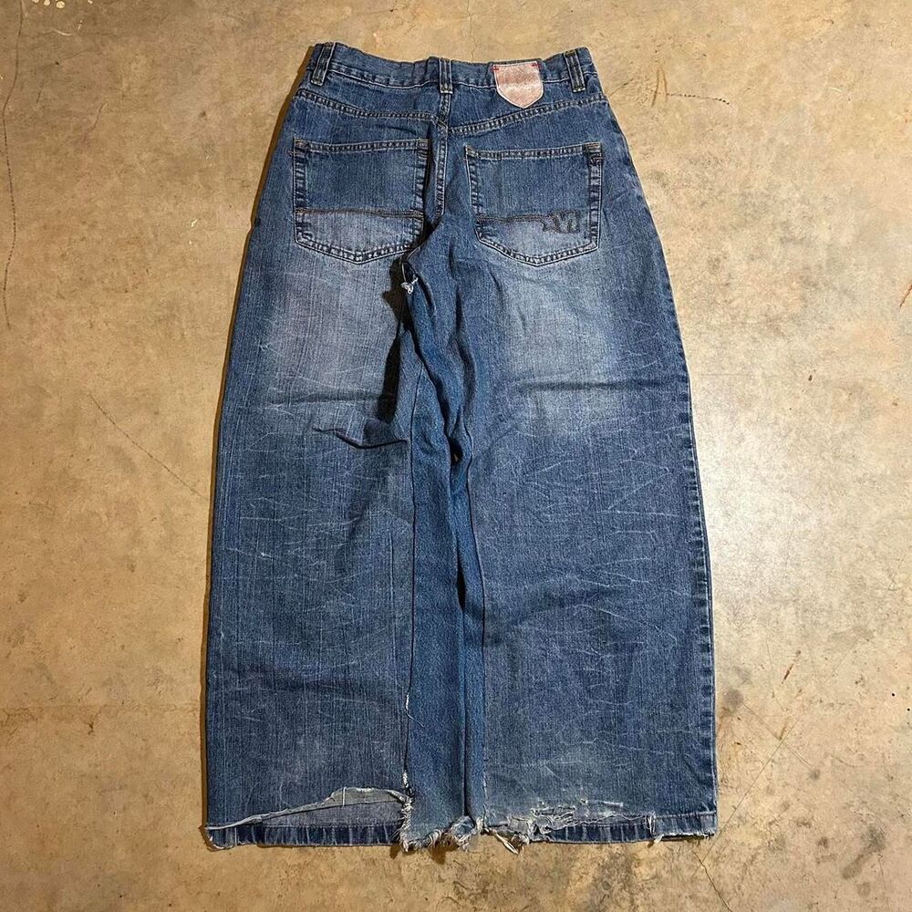 Unbranded Men's Blue and Navy Jeans